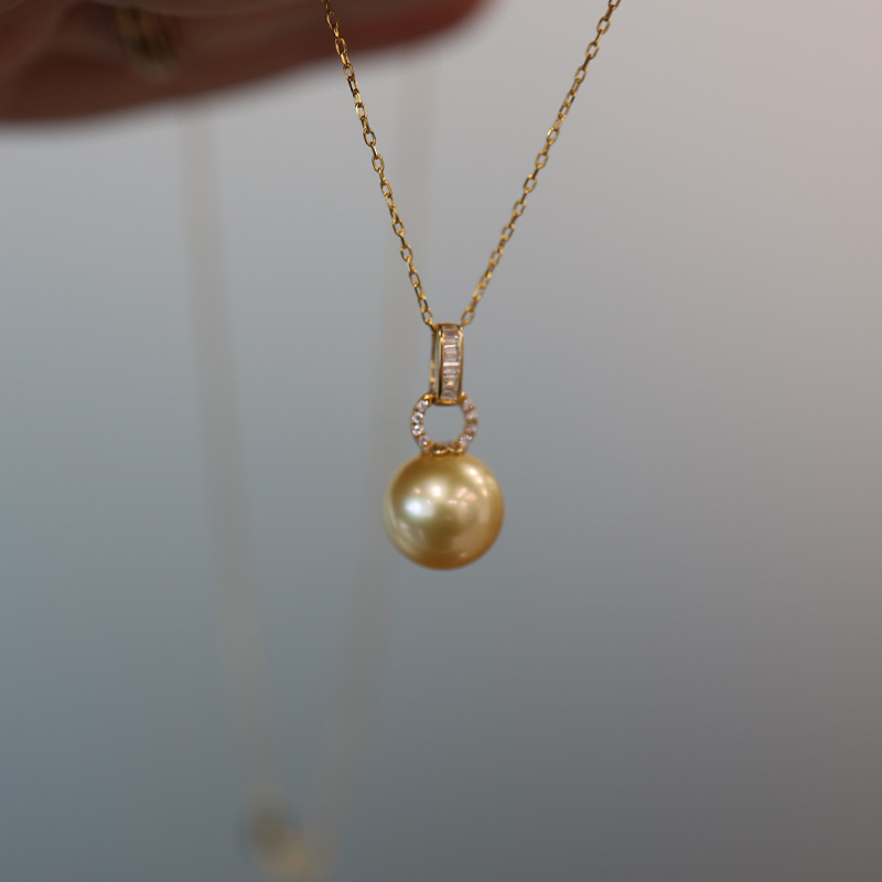 双12 海水金珠18k金拜占庭项链 直播专拍 拍前看直播拍下不退改