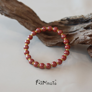 Rimmoto朱砂金盾国风手串红红火火新年礼物护身符