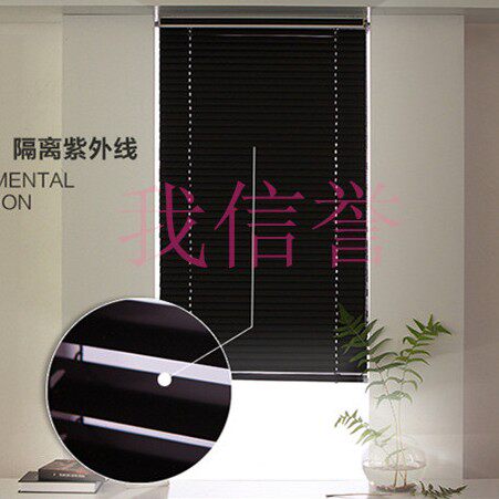 横向铝合金办公百叶窗帘遮光防水百叶窗免打孔升降卫生间电动卷帘