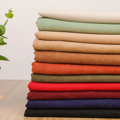 细条灯芯绒服装裤子箱包抱枕布料