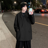 XZ032-P115宽松休闲西装潮流外套男韩版双排扣纯色西服男上衣，男装西服套装，星座610A-3（原钱塘4015)
