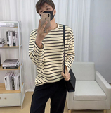 610A-3-TX199-P58春秋款条纹长袖T恤男宽松圆领打底衫韩版内搭上，男装T恤，星座610A-3（原钱塘4015)
