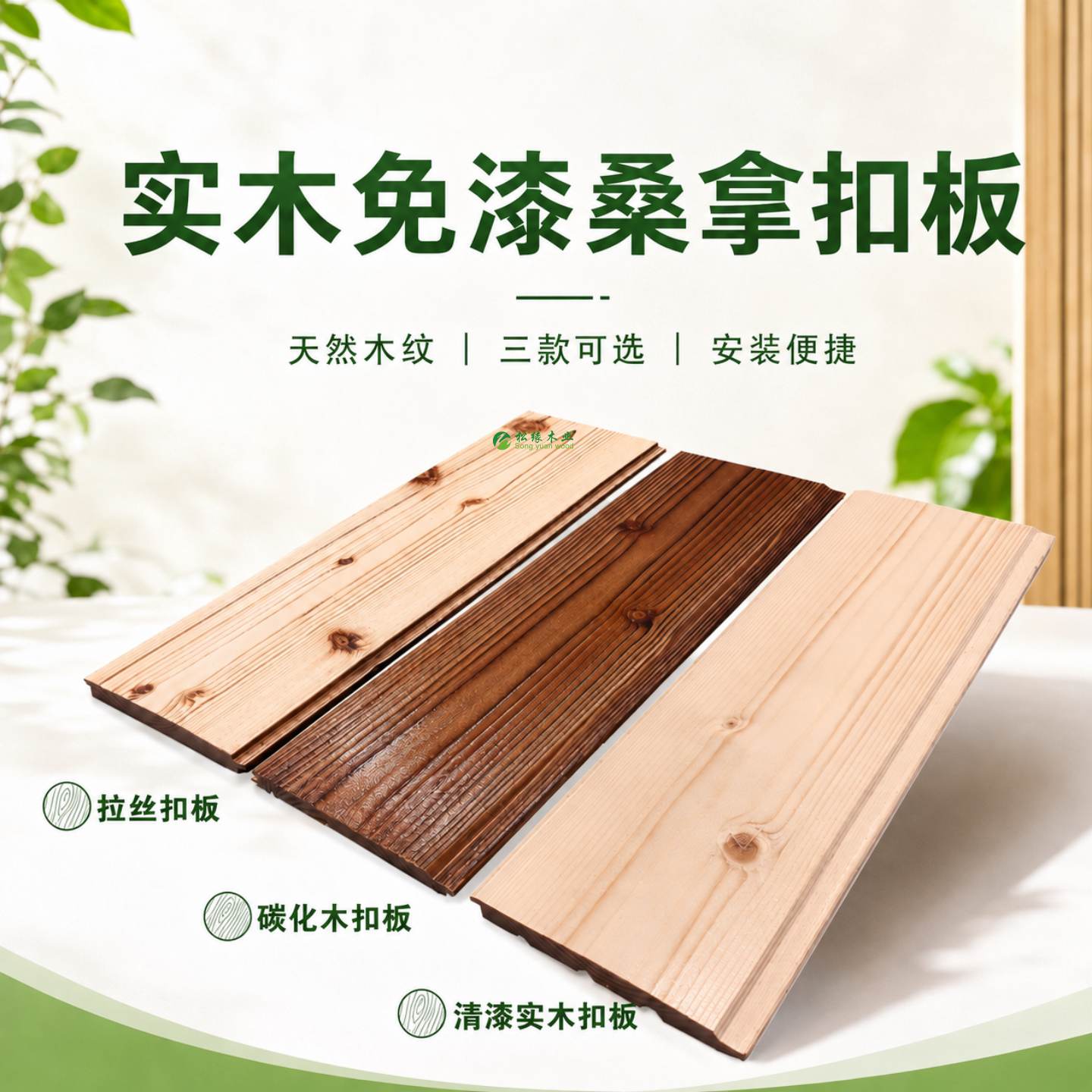 桑拿板实木免漆扣板吊顶阳台墙裙