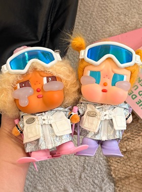 【原创设计】哭娃娃衣vacation搪胶娃衣滑雪服拉布布15cm通用娃衣