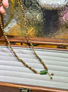 碧玉，夏日心头好 沉水沉香太好闻了 搭配碧玉吊坠YYdS