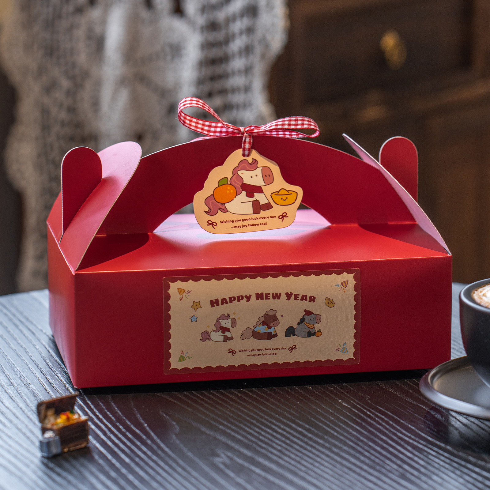 2026新年手提包装盒饼干马年礼盒礼品盒雪花酥牛轧糖年货空盒子,包装,年货礼品包装,淘宝优惠券,粉丝福利购,淘宝优惠卷