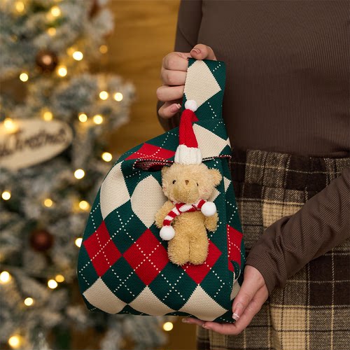 圣诞曲奇饼干糖果手提袋