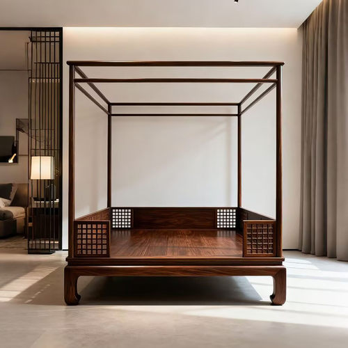 新中式实木架子床宋式美学四柱床