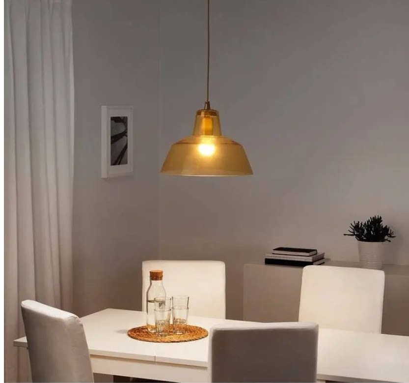 北京代购 宜家IKEA 里斯彭德 玻璃灯罩吊灯餐厅吊灯  包破损