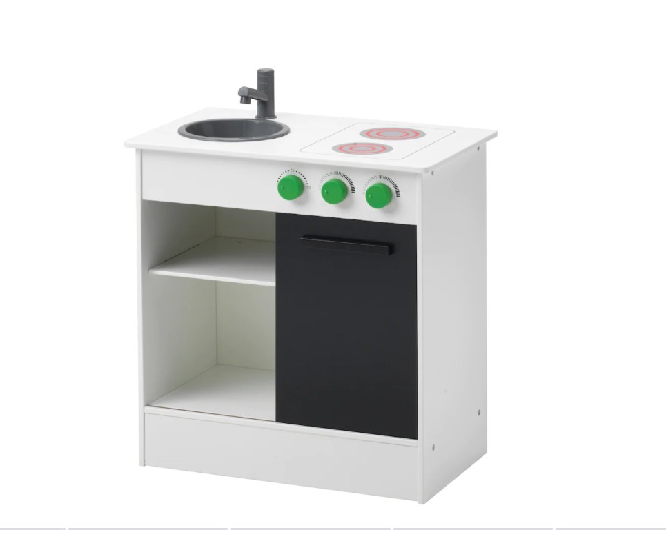 宜家代购 宜家IKEA 努博卡  儿童带滑门玩具厨房   过家家