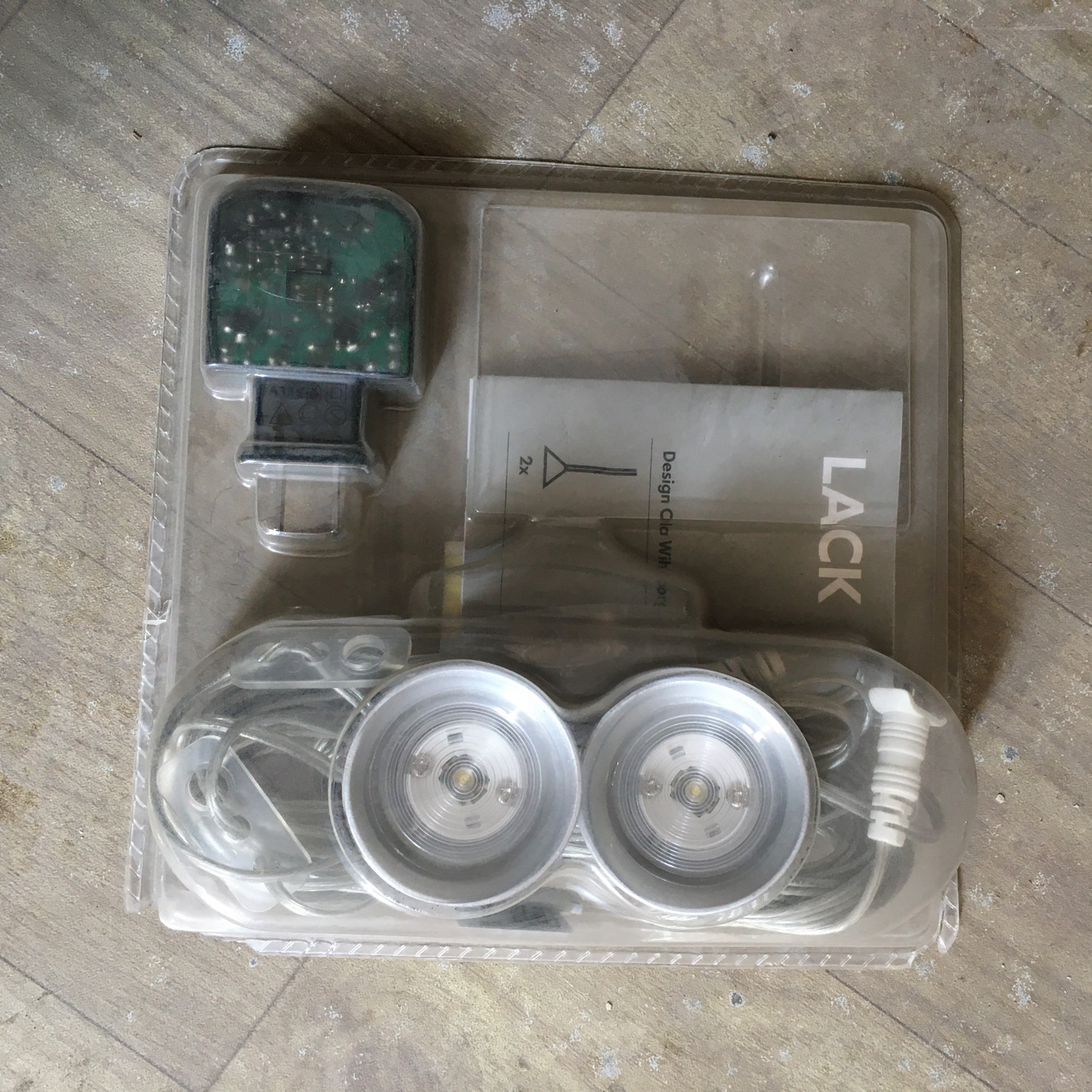 北京宜家代购 宜家拉克LACK 微型 LED吊灯 直径5cm 2件装