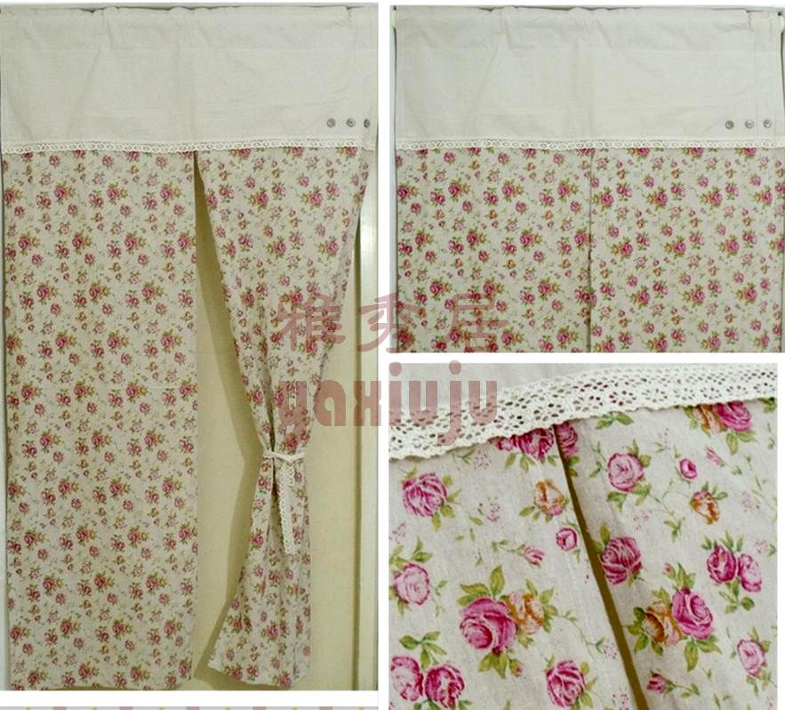 包邮送杆 M18日韩风格门帘/棉麻半帘/短门帘/长门帘,居家布艺,门帘,淘宝优惠券,粉丝福利购,淘宝优惠卷