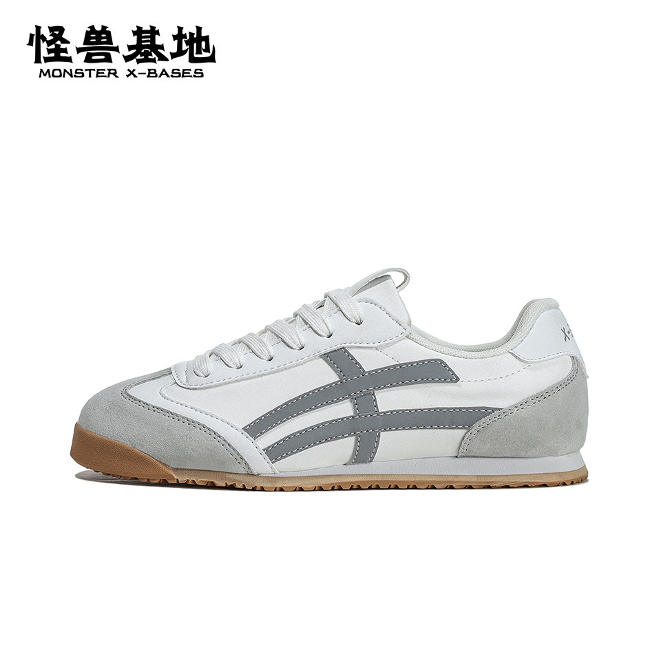怪兽基地德训女鞋秋季2025新款复古百搭运动运动鞋休闲板鞋阿甘鞋