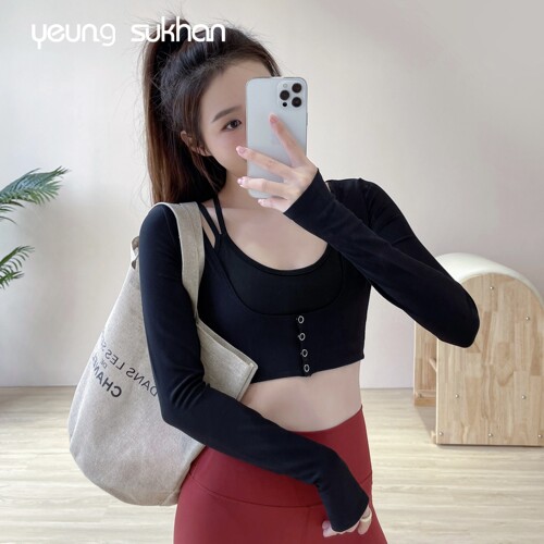 YEUNGSUKHAN罗纹半截式运动外套