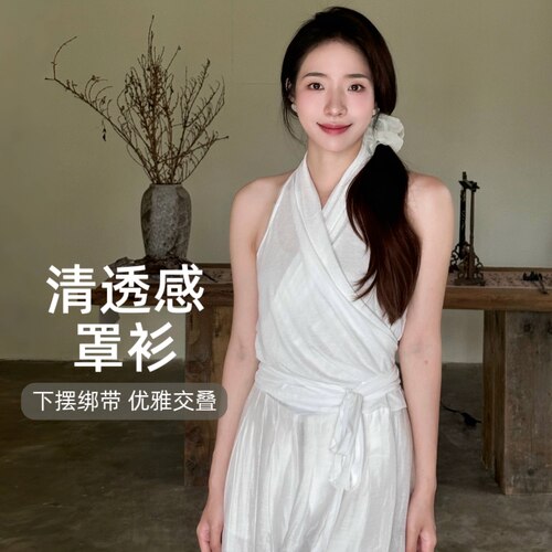 YEUNGSUKHAN宽松微透背心罩衫