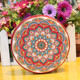 新疆手鼓曼陀罗图案手工制作民族舞演出舞台道具酒店餐厅装 饰礼品