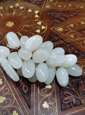 巴基斯坦玉石摆件多子多福客厅