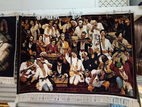 新疆十二木卡姆人物民族特色装饰挂毯地毯背景墙装饰掌柜推荐礼品