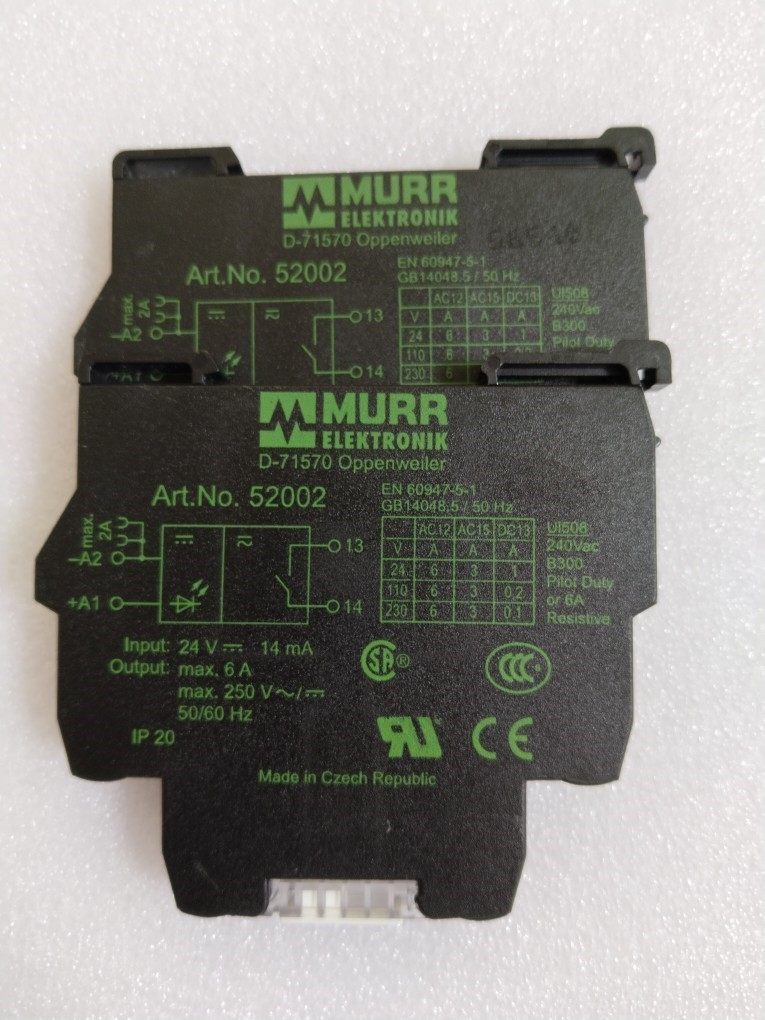 murr穆尔art.no.52002光电耦合继电器