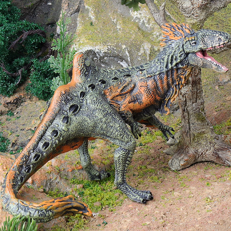 儿童实心昆卡猎龙驼背龙侏罗纪古兽恐龙动物仿真模型玩具桌面摆件