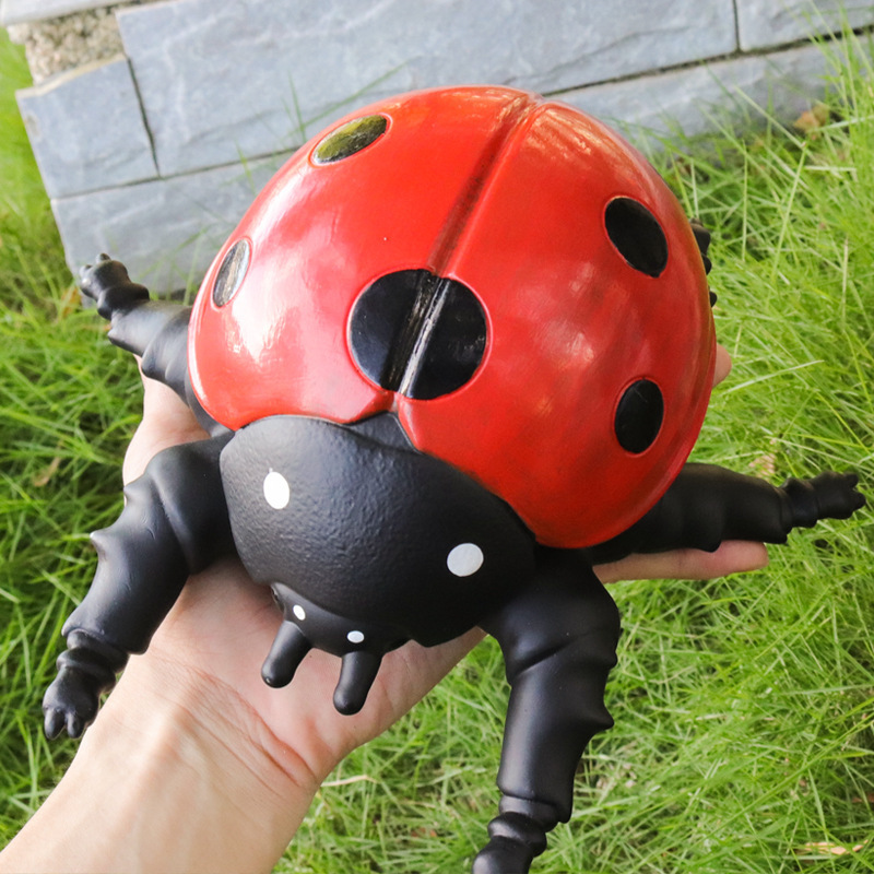 仿真昆虫动物模型大号软胶七星瓢