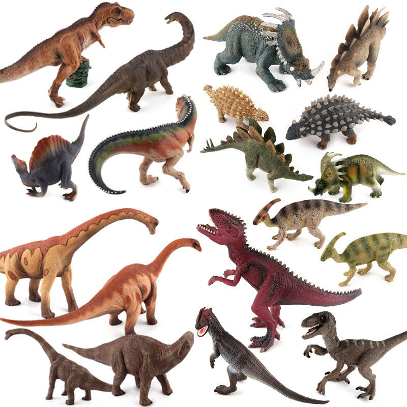 厂家侏罗纪实心霸王龙模型仿真迅猛龙帝王暴龙恐龙玩具上百款