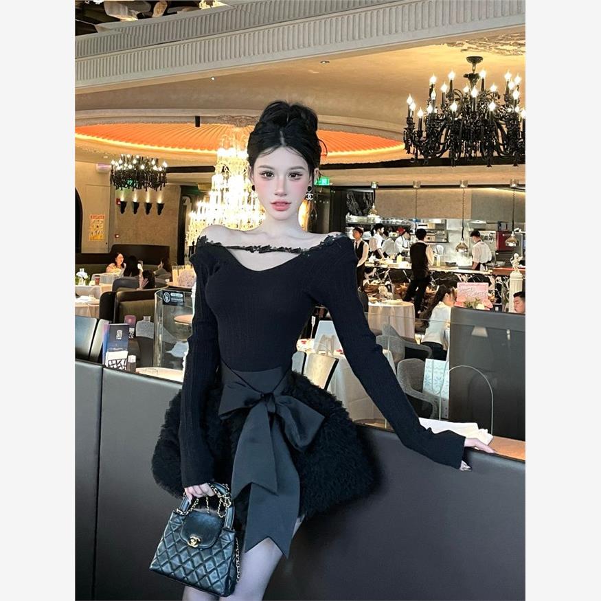 法式纯欲风套装裙秋冬蕾