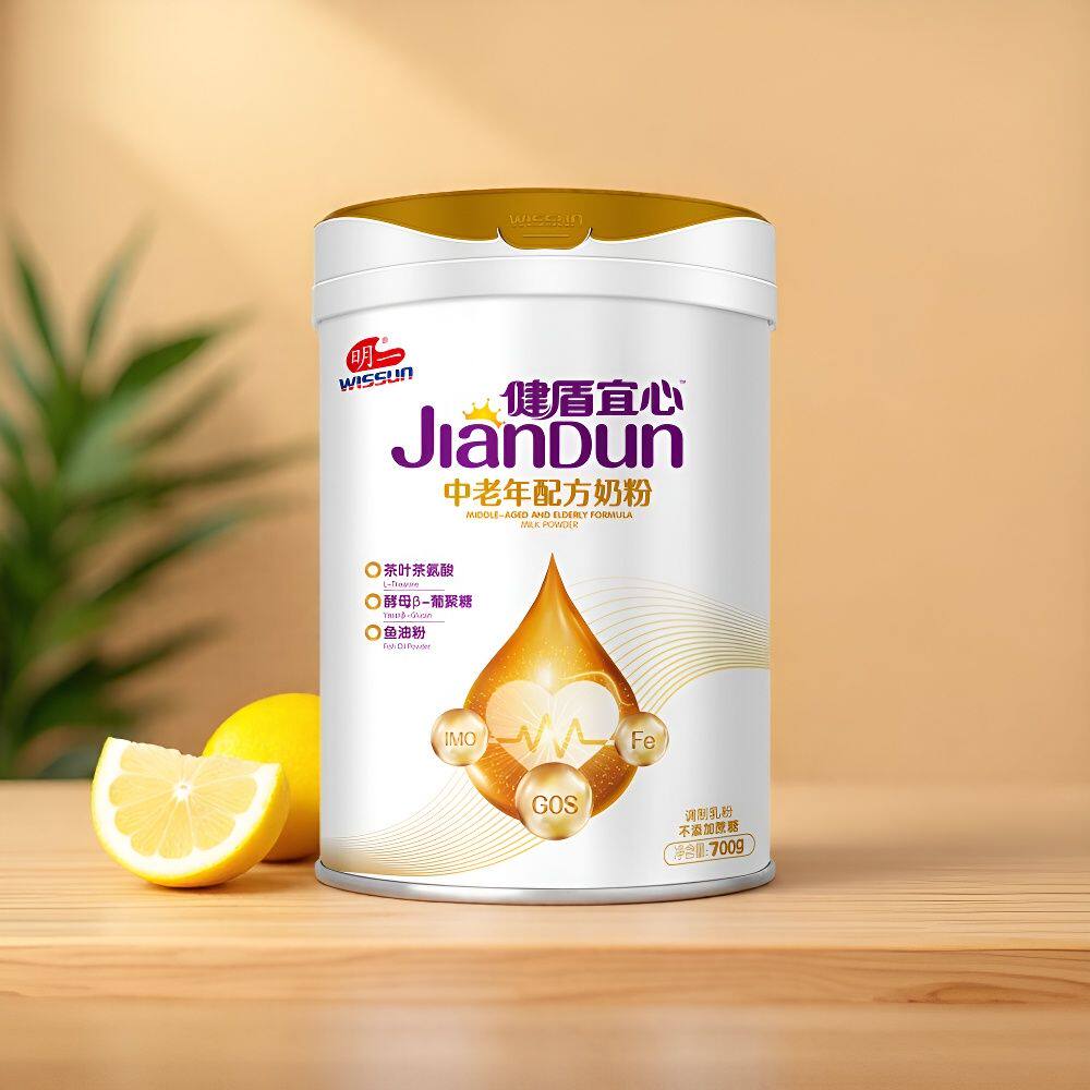 明一健盾宜心中老年配方奶粉罐装700g