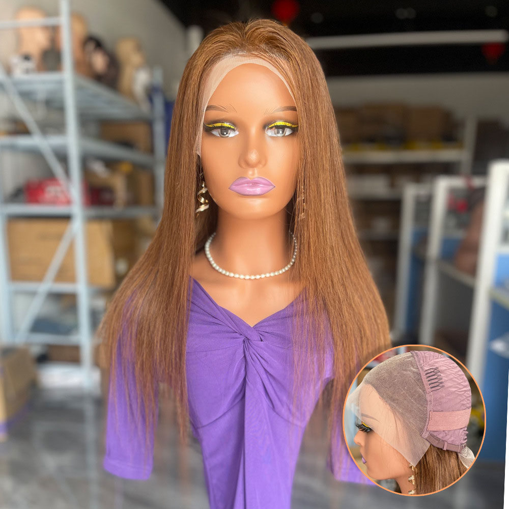 欧美假发女手织蕾丝长直发真发头套非洲长发human hair lace wigs