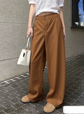 2026夏魅M系列 衣佳人折扣女装 镶边阔腿裤  天丝棉长裤2075/2575