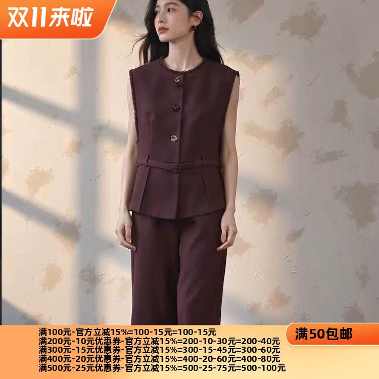 2026秋魅M系列 衣佳人折扣大码女装 木耳边下摆 阔腿裤 5511/5536