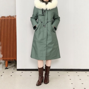 兔毛内胆皮草派克服16 过膝长款 2025冬鹰Y系列 衣佳人折扣女装