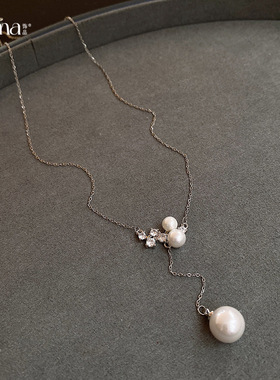 2026春当季新款 衣佳人折扣 珍珠项链轻奢感时尚毛衣链简约项饰