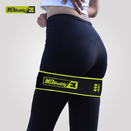 MDbuddy尼龙弹力圈 健身阻力圈深蹲训练拉力带蚌式运动阻力带美臀