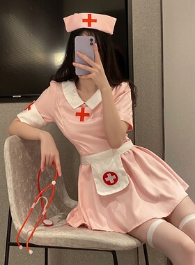 万圣节性感护士装制服护士裙纯欲少女cospiay角色扮演制服套装