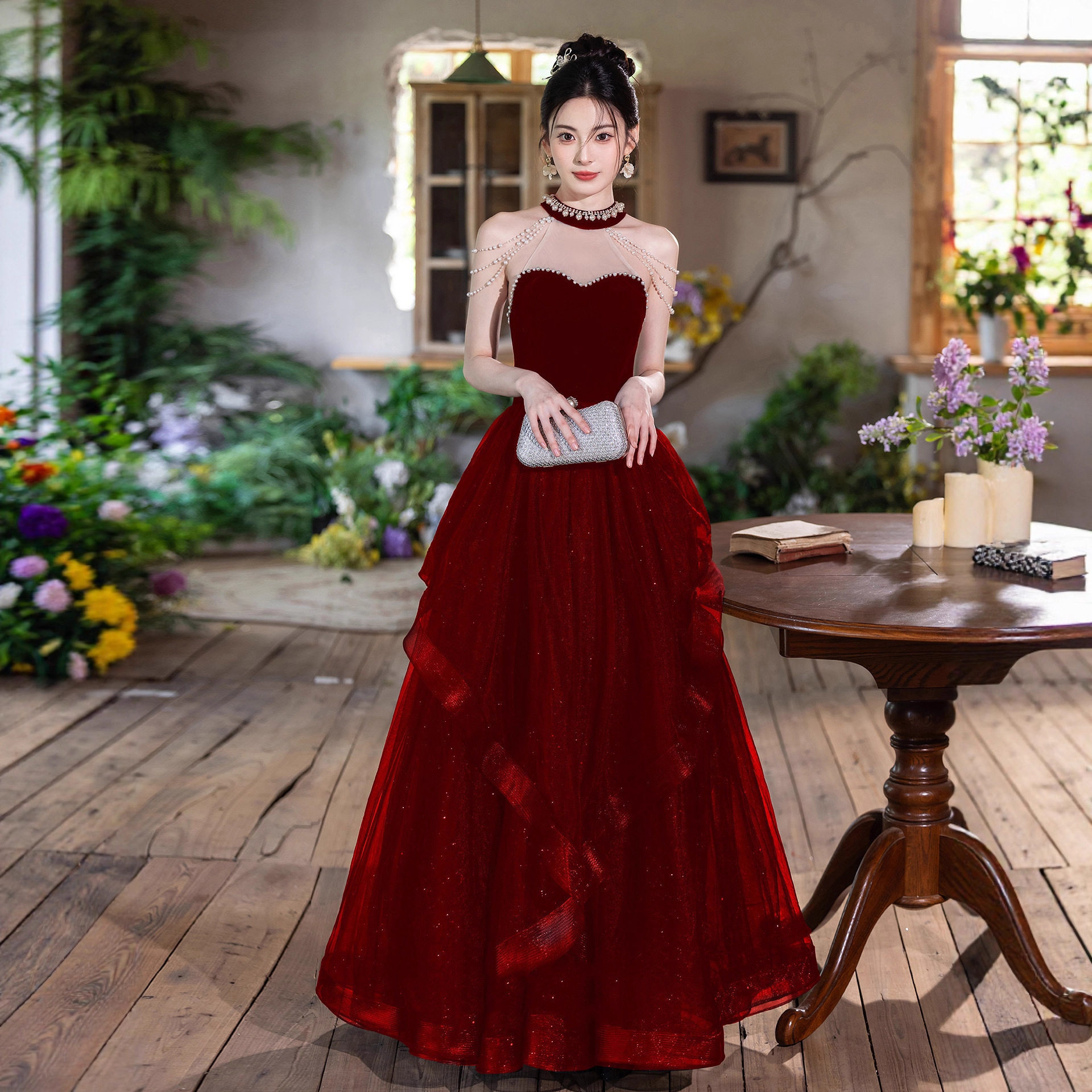 敬酒服新娘2026新款高端宴会轻奢小众红色订婚晚礼服裙高级感