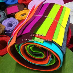 3mm厚彩色毛毡布料 手工不织布 ipad包手袋箱包DIY面料大张整米