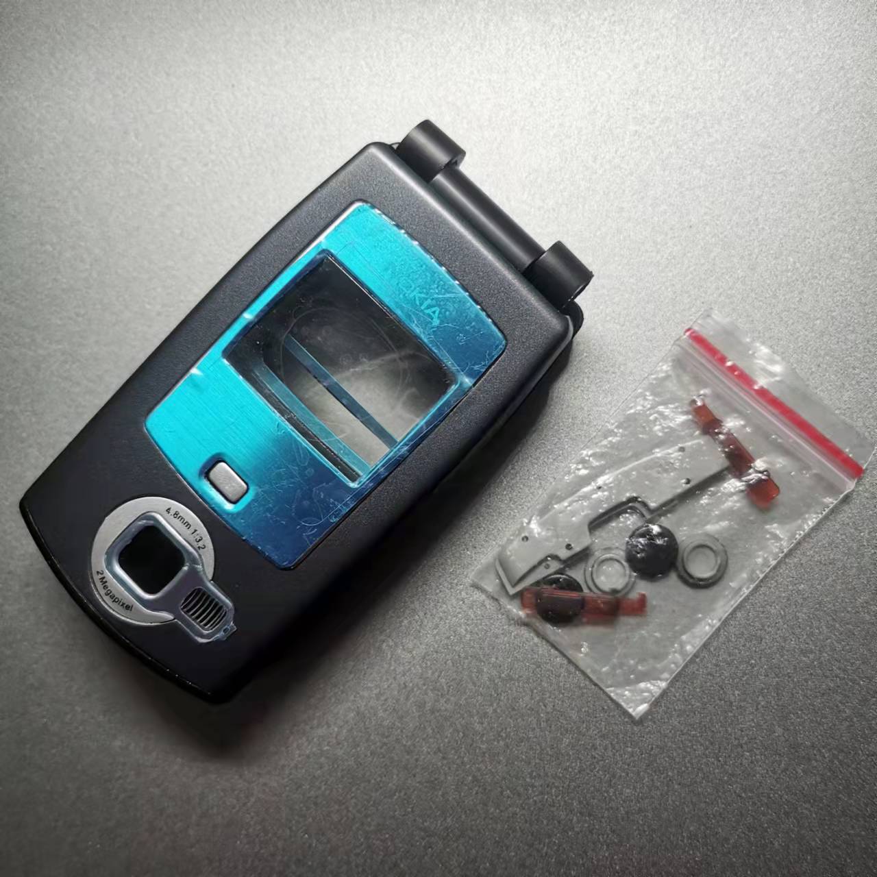 适用诺基亚NOKIA N71手机外壳 含镜面 小配件 无后盖