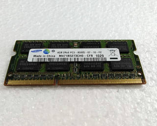 三星SAMSUNG 4G DDR3 1066笔记本电脑内存条 PC3-8500S 4G内存条