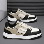 潮流 休闲 运动 春季 厚底 2024新款 时尚 板鞋 男士 老爹鞋 皮面