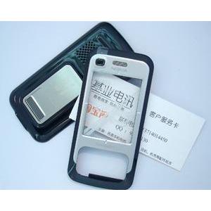 适用诺基亚NOKIA 6110n手机外壳 含前壳 镜面 后盖 黑色