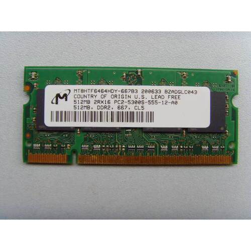 老电脑升级512M DDR2 5300S 667笔记本内存条 戴尔DELL 640M原配