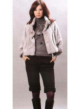 清仓包邮 艺元素 春秋冬 E8Q1CE58 奢华 灰色 气质 外套