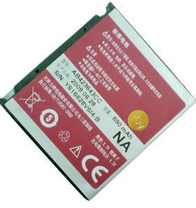 原装三星SAMSUNG U600 U608 U100 U108电池 电板690毫安