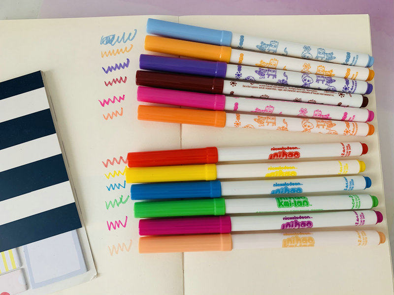 美国CrazArt 水彩笔画笔马克笔 长款圆彩笔来了 学生礼物可