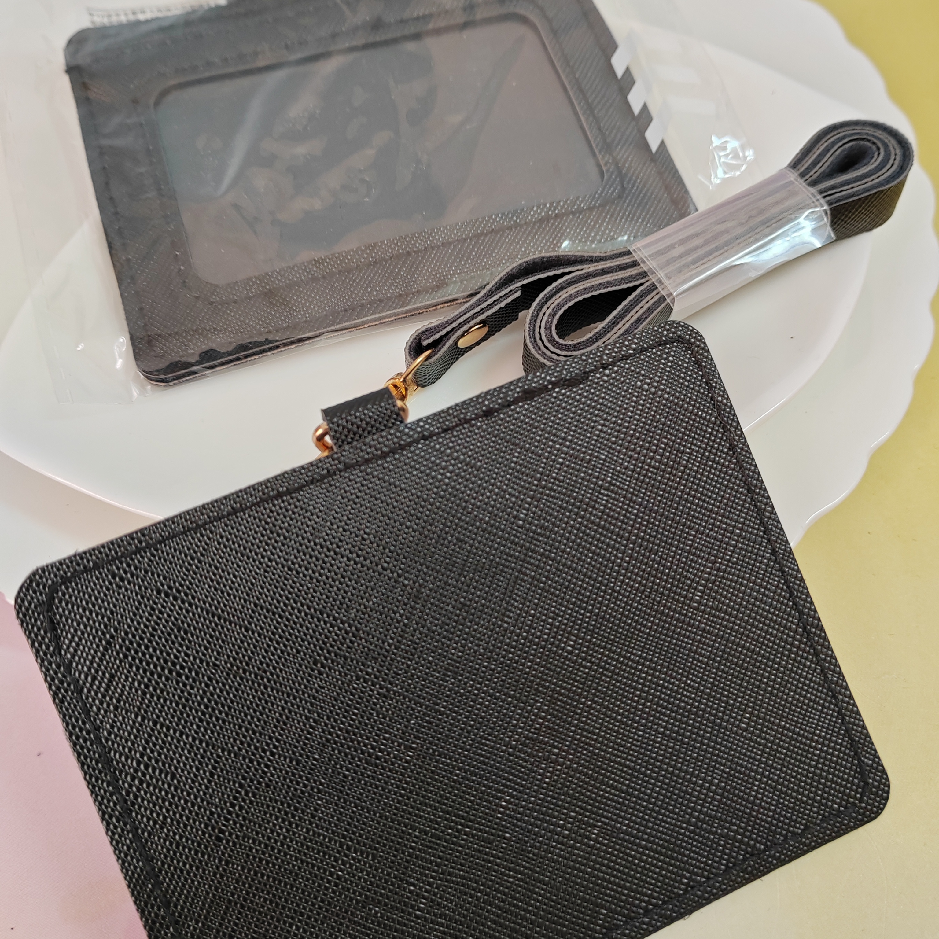 日单大创原包装黑色卡套证件套