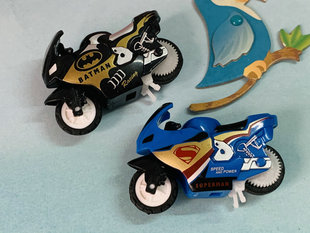 出口原单 Superman/Batman 非惯性迷你摩托车 动漫摆件 不能开