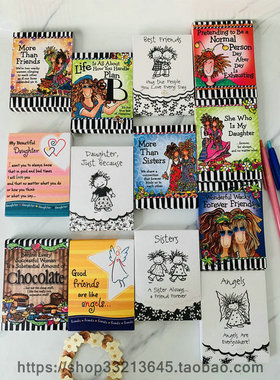 原单blue mountain arts 带磁铁扣MEMO纸 便条纸 留言条 新款