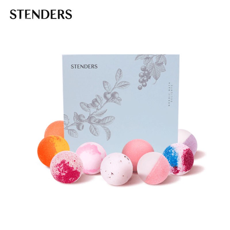 stenders/施丹兰精油球礼盒套装100g*9泡泡澡脚浴盐沐浴