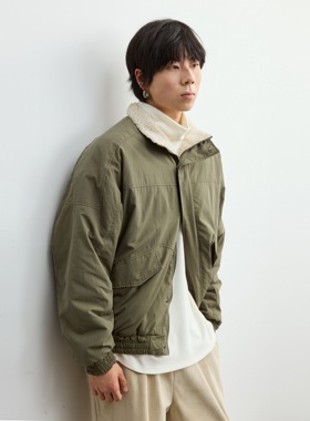 【限时8折】Vavu美式加厚保暖翻领羊羔绒外套百搭夹克男女上衣